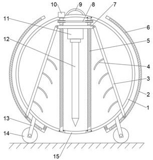 A geological exploration drilling device for architectural design