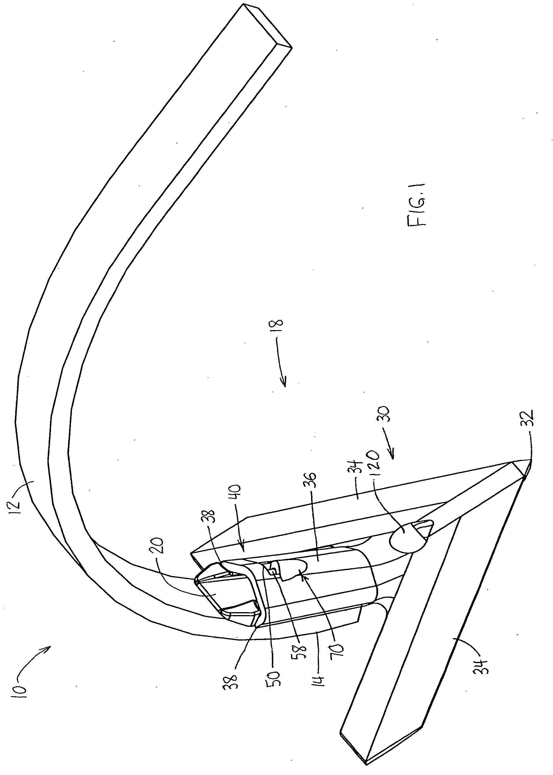 Knock-on sweep structure and tools therefor