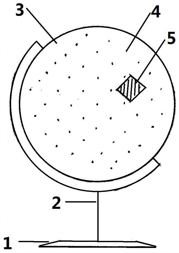 Tellurion taking air bag as liner