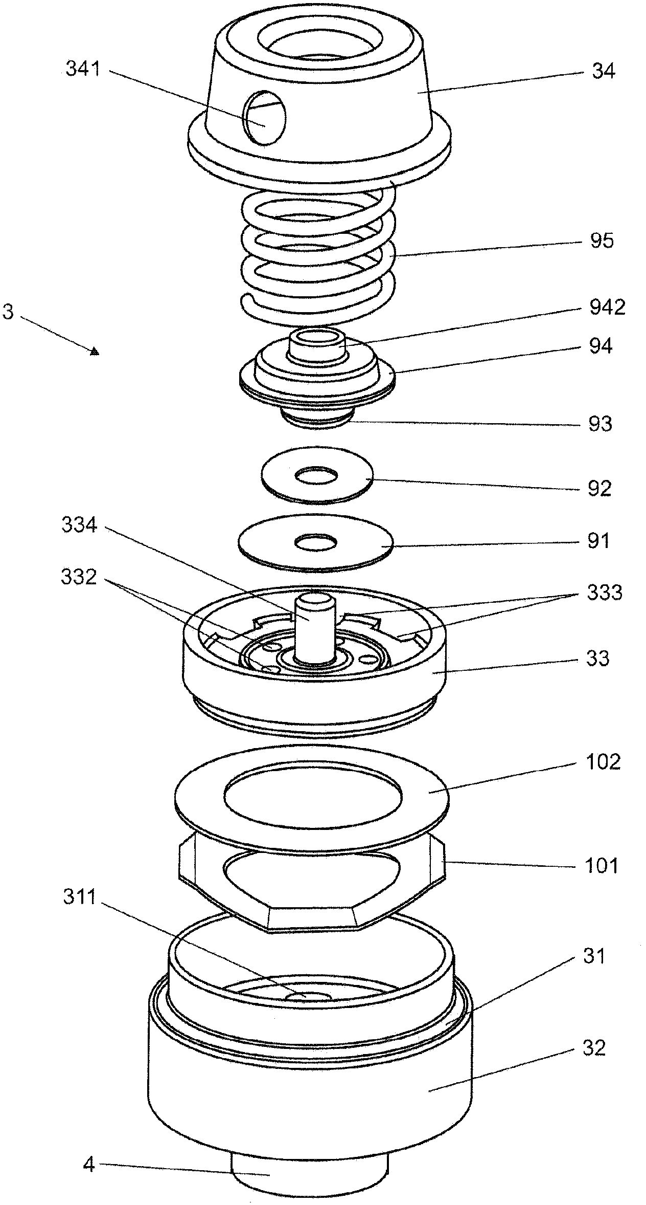 Hydraulic damper with adjustable rebound valve assembly