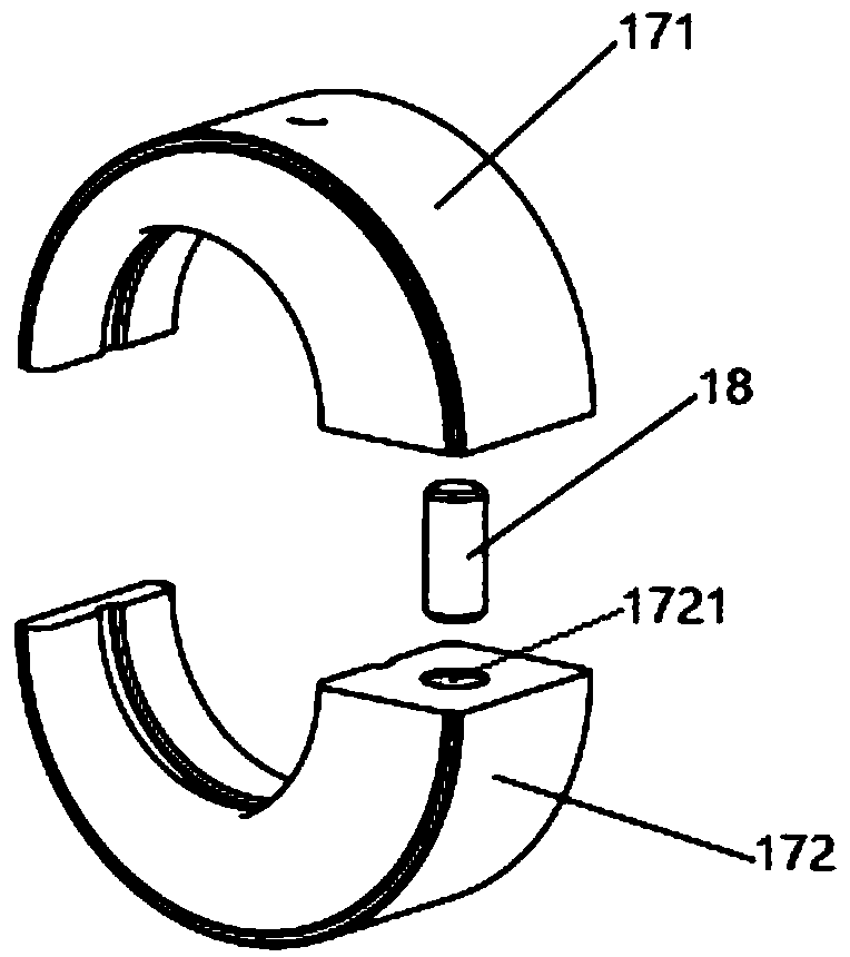 Connecting-rod-free hot air engine transmission mechanism and connecting-rod-free hot air engine transmission system