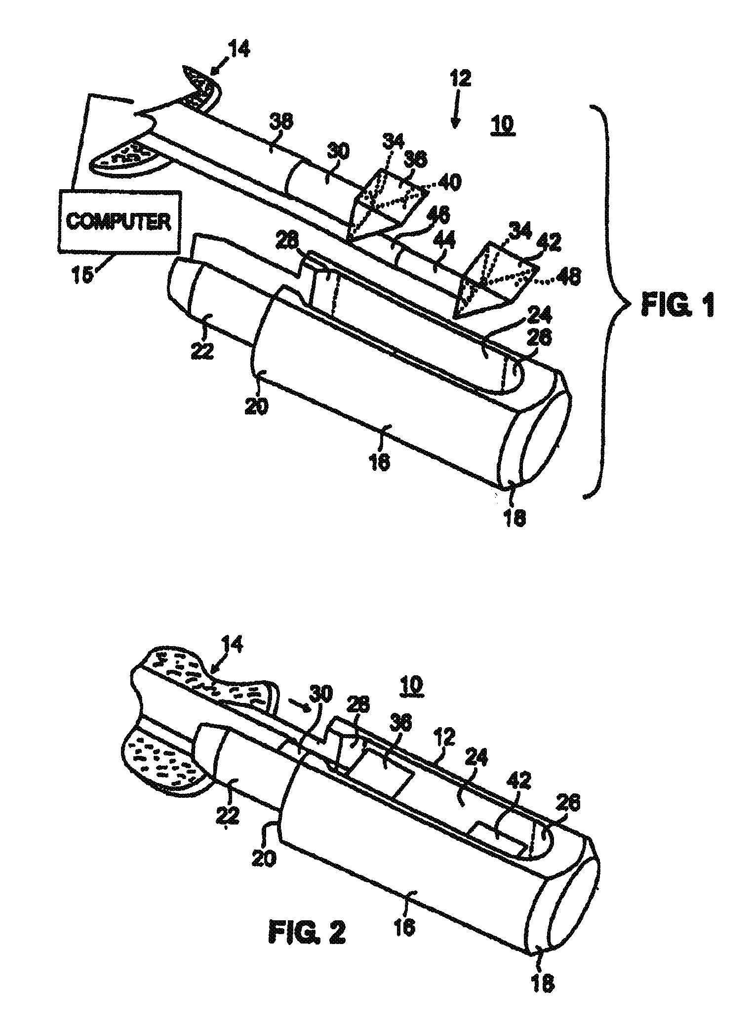 Catheter Probe Arrangement for Tissue Analysis by Radiant Energy Delivery and Radiant Energy Collection