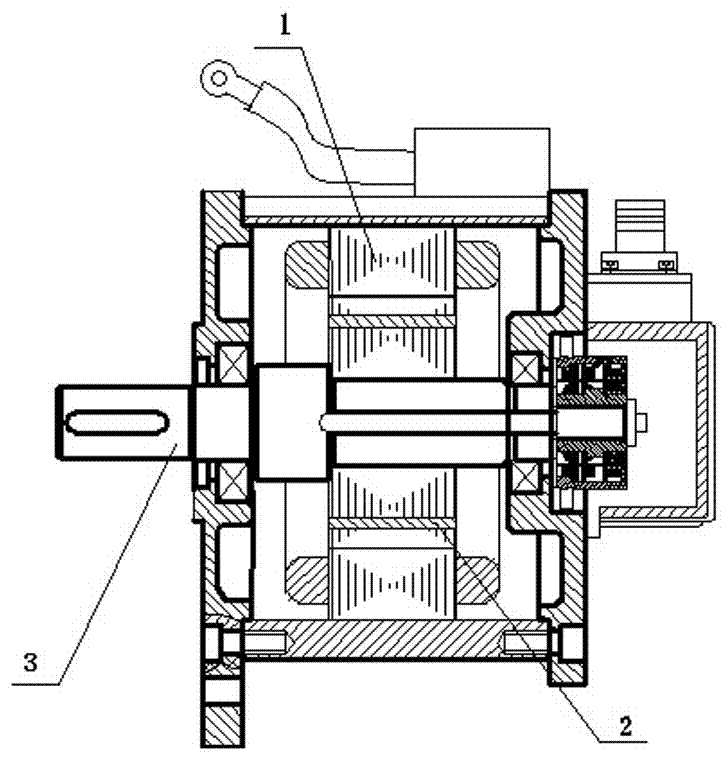 Built-in permanent magnet synchronous motor for kart