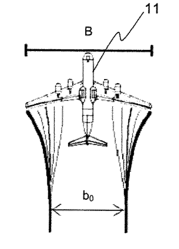 Method for radar monitoring of wake turbulence