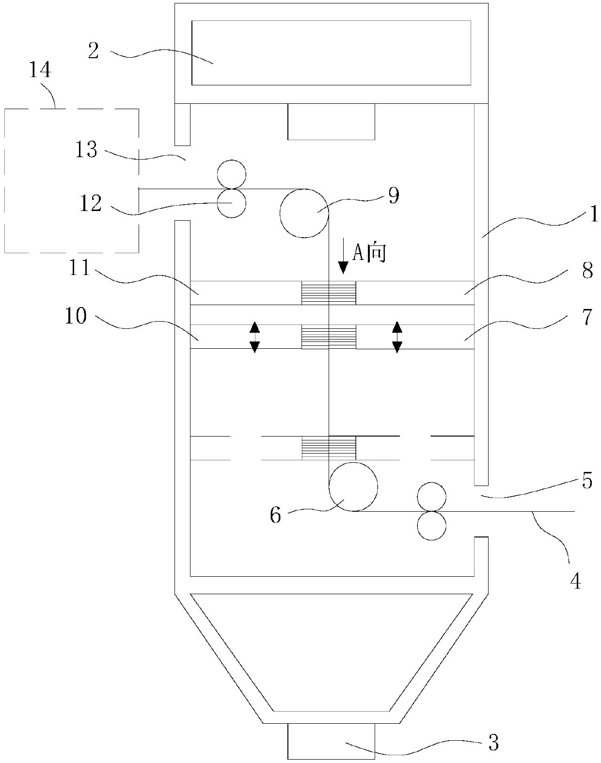 Dust removal apparatus having automatic winding function