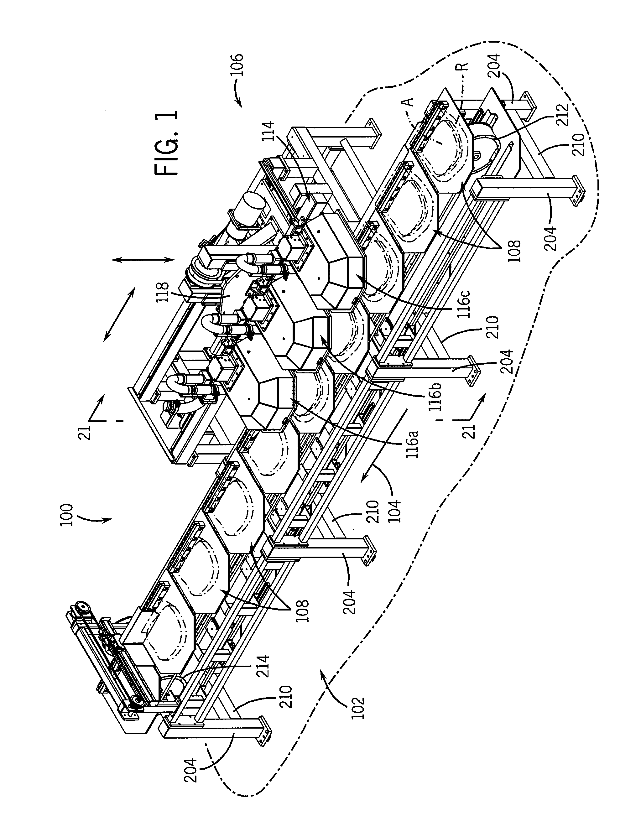 Combination vacuum manifold and support beam for a vacuum packaging system