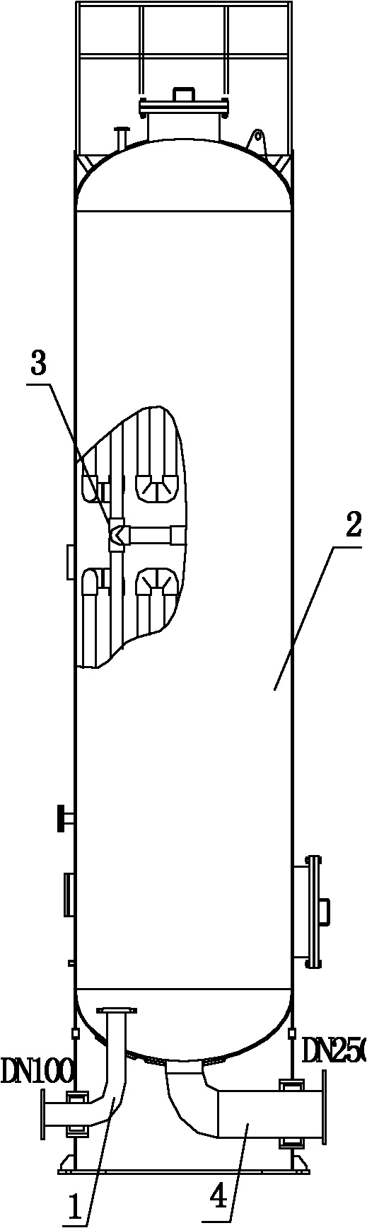 Unpowered cyclone reaction method and reactor