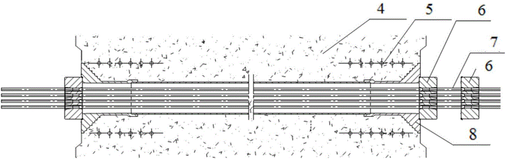 Optical fiber inhaul cable prestress monitoring method and sensor thereof