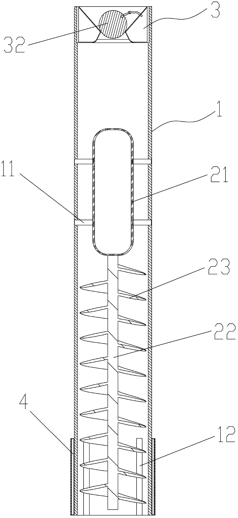 Spiral oil pumping device