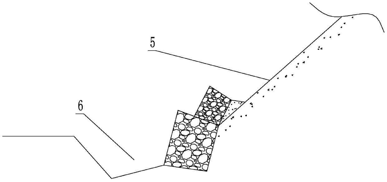 A kind of slope support construction method