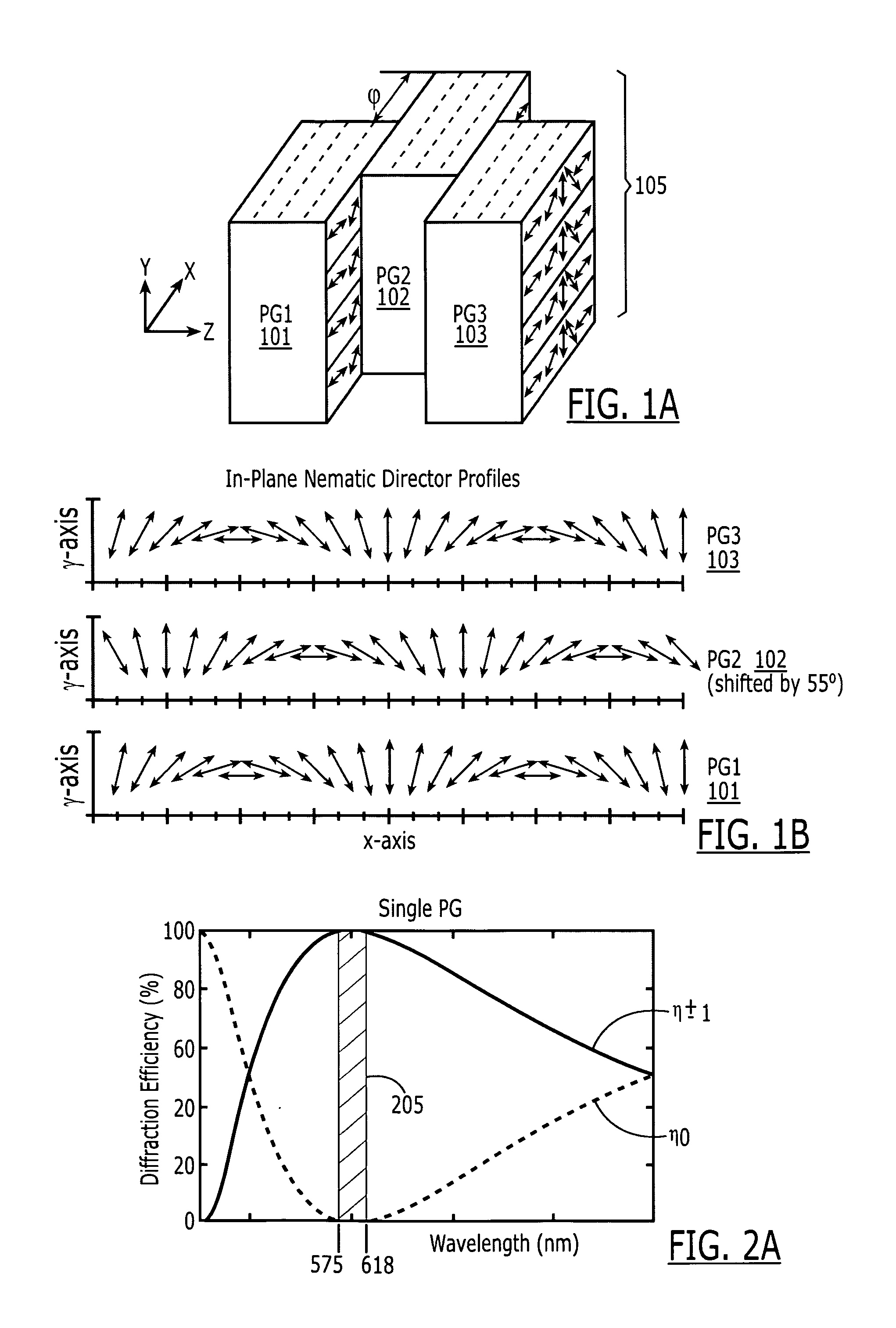 Multi-layer achromatic liquid crystal polarization gratings and related fabrication methods