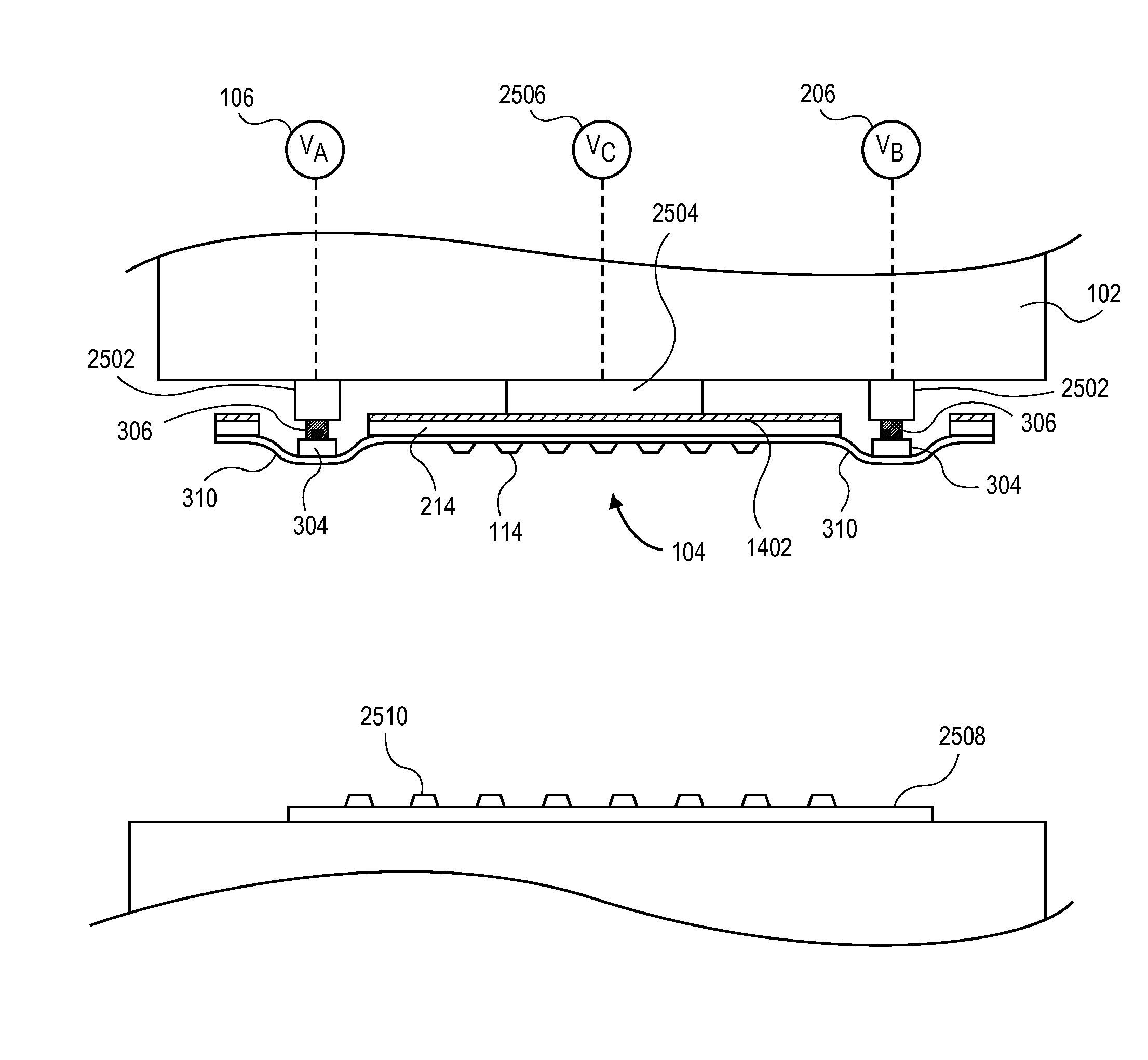 Micro pick up array with compliant contact