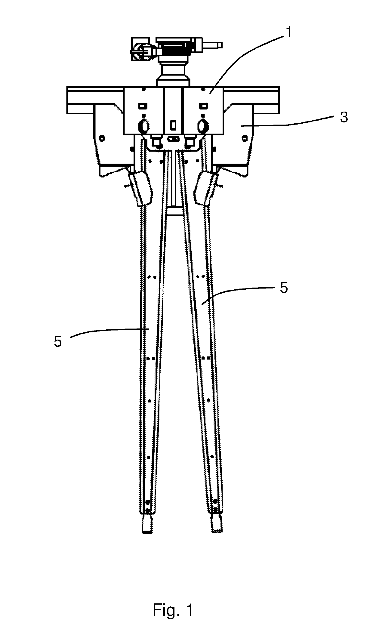 Mannequin for the surface treatment of trousers