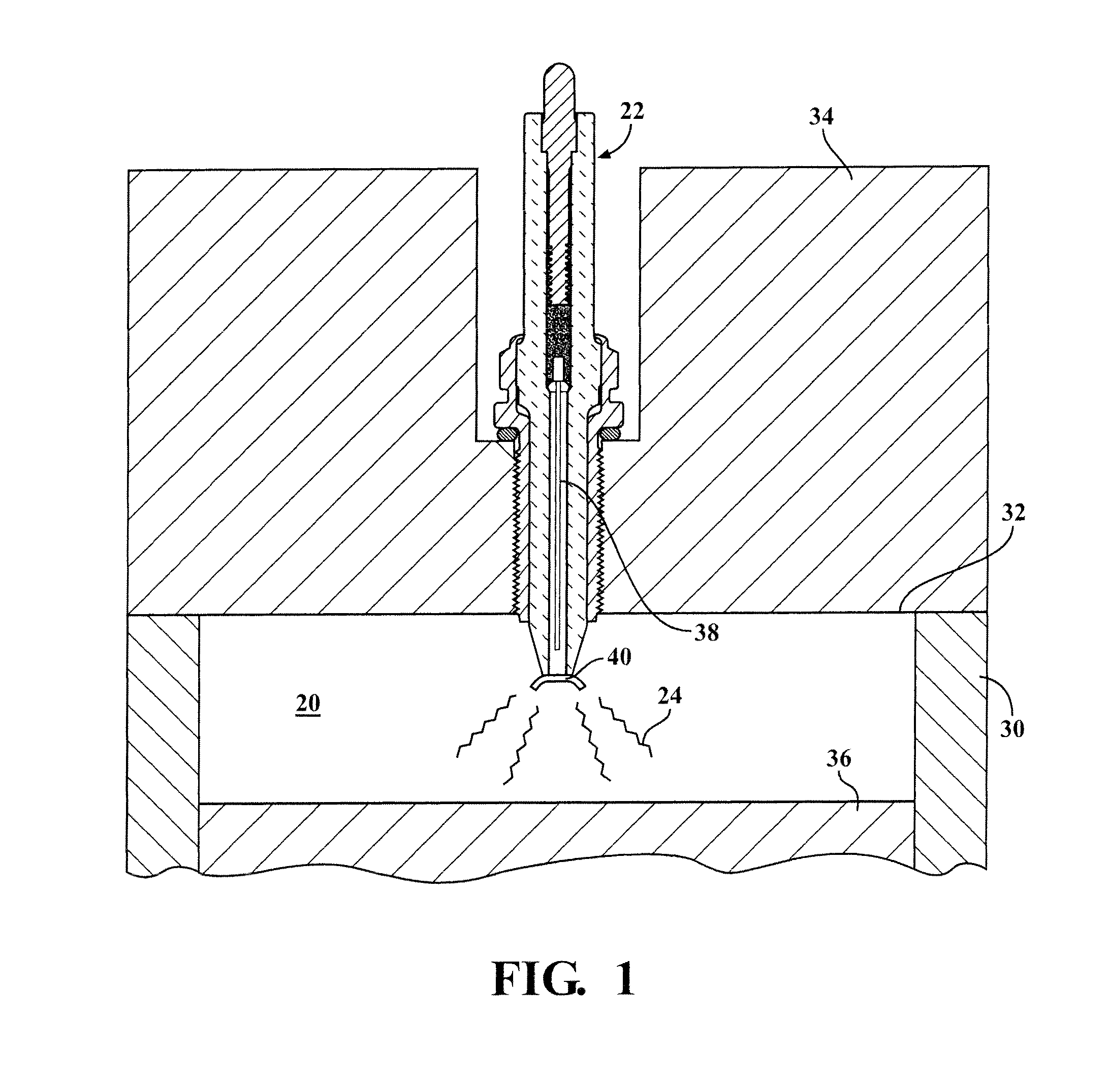 Corona ignition system having selective enhanced arc formation