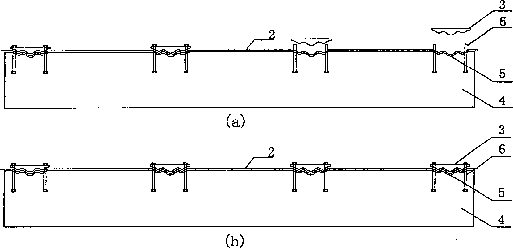 High strength composite non-prestressed stretching and anchoring construction method