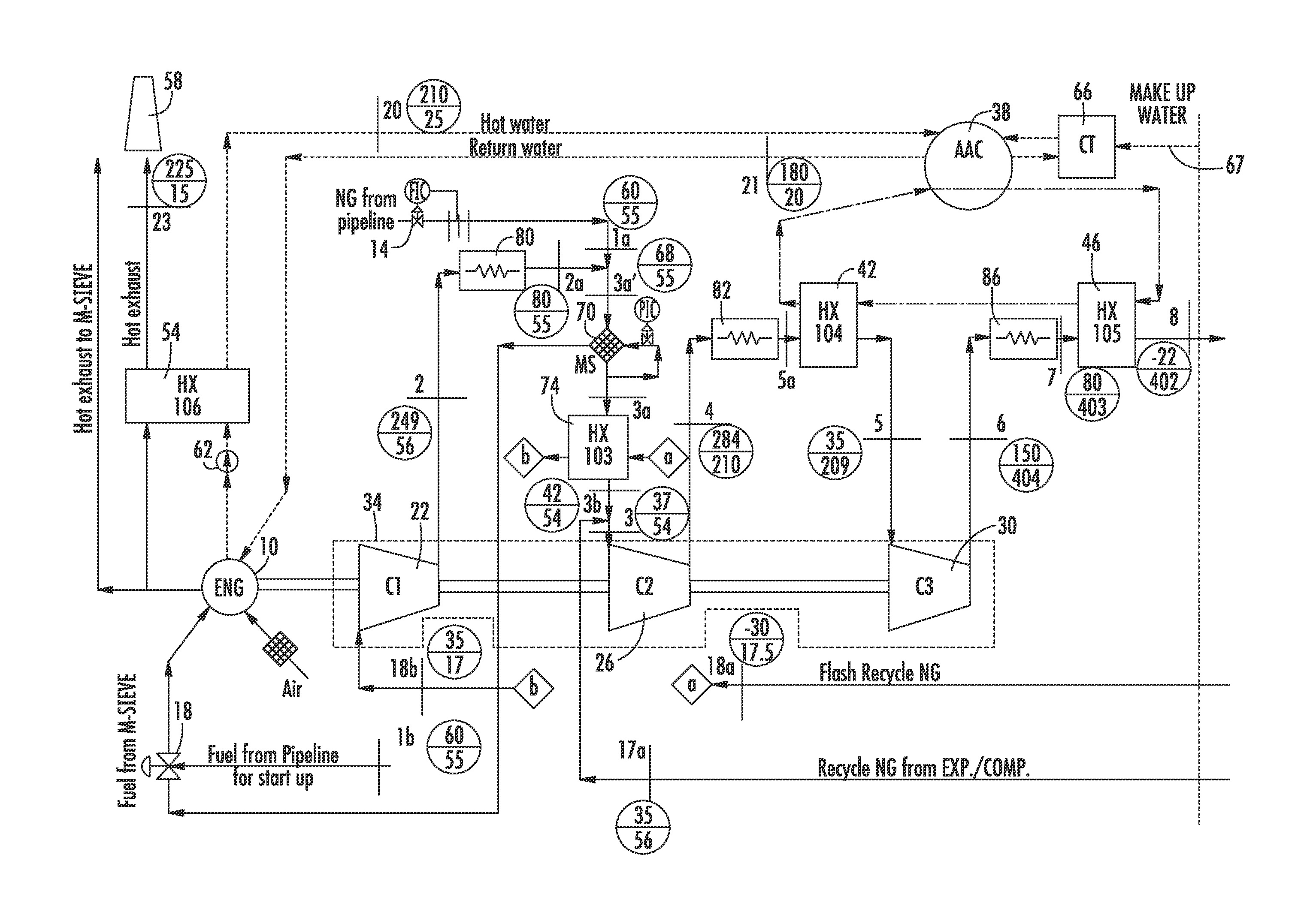 Method and system for the small-scale production of liquified natural gas (LNG) and cold compressed gas (CCNG) from low-pressure natural gas