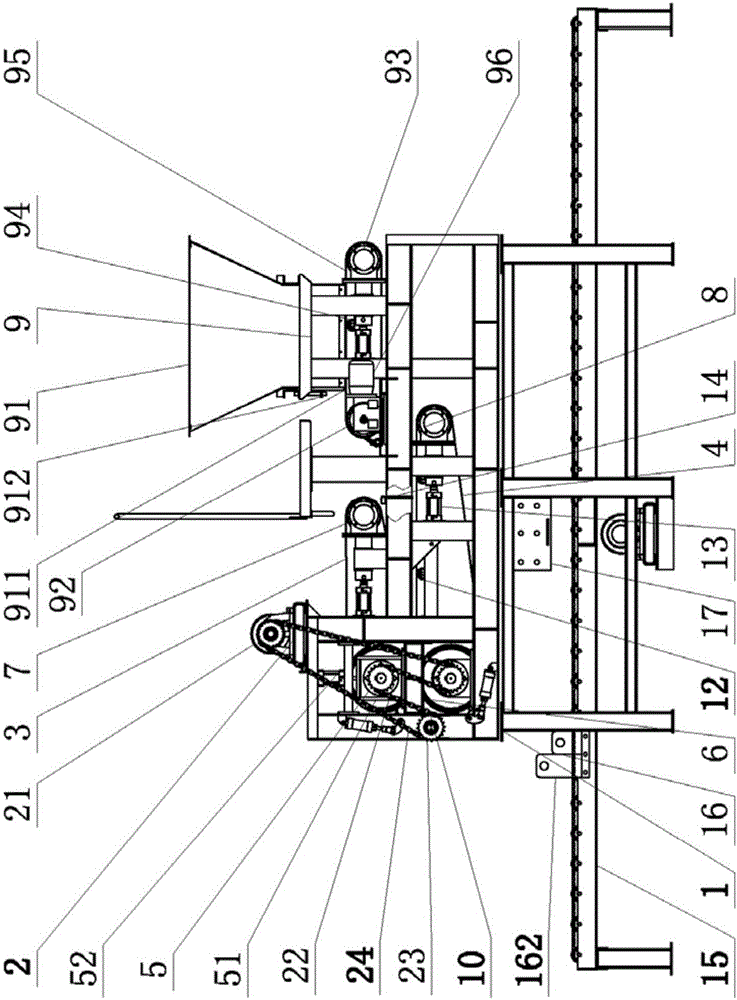 Belt-type fermented material sheeting and loading all-in-one machine