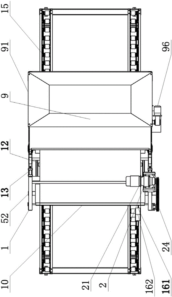 Belt-type fermented material sheeting and loading all-in-one machine