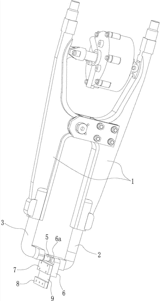 Double-head separate resistance spot welding tongs