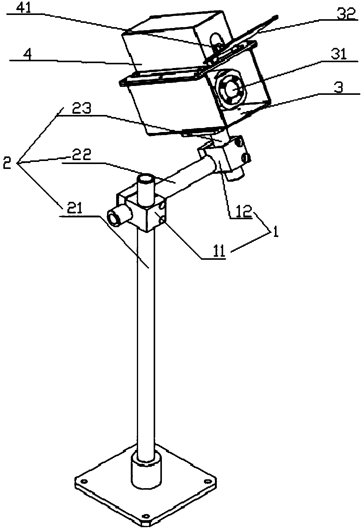 High protective adjustable type camera installation device