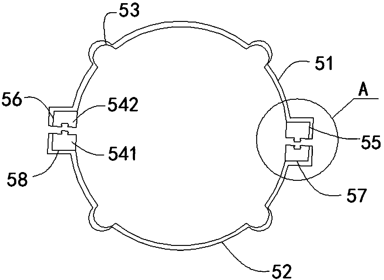 Multi-section reinforcement cage floor wall inclinometer pipe connection device and installation method