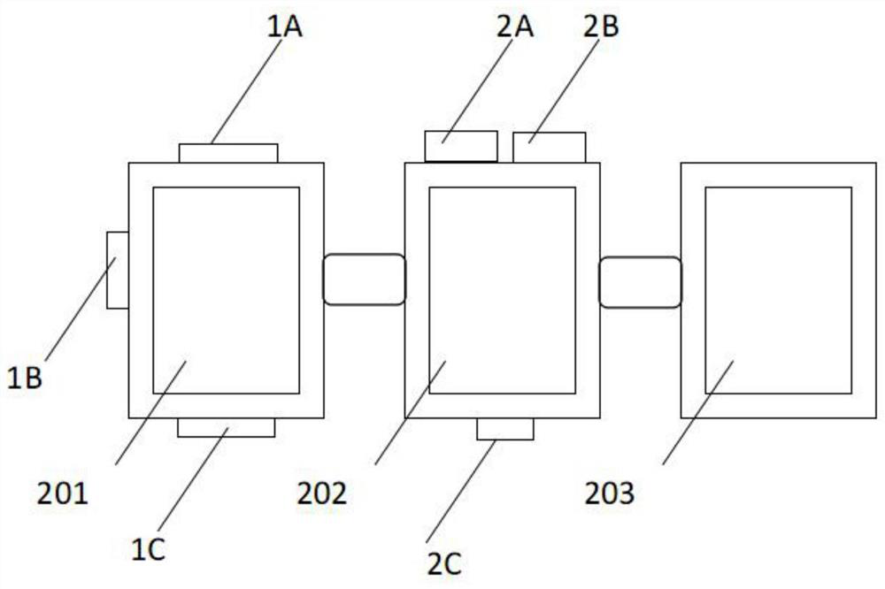 A production line for automatic preparation of anti-staining reagents