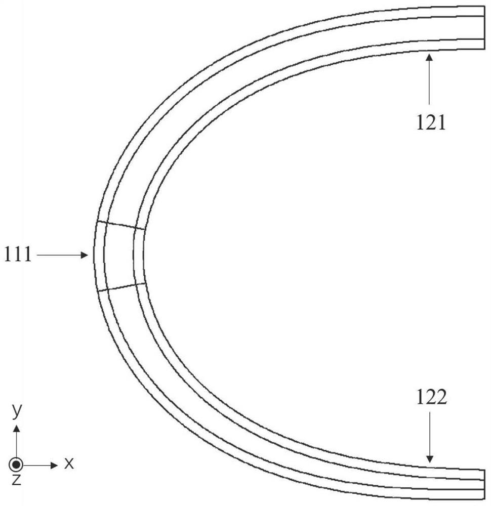 Cascaded bent waveguide type lithium niobate polarization rotator