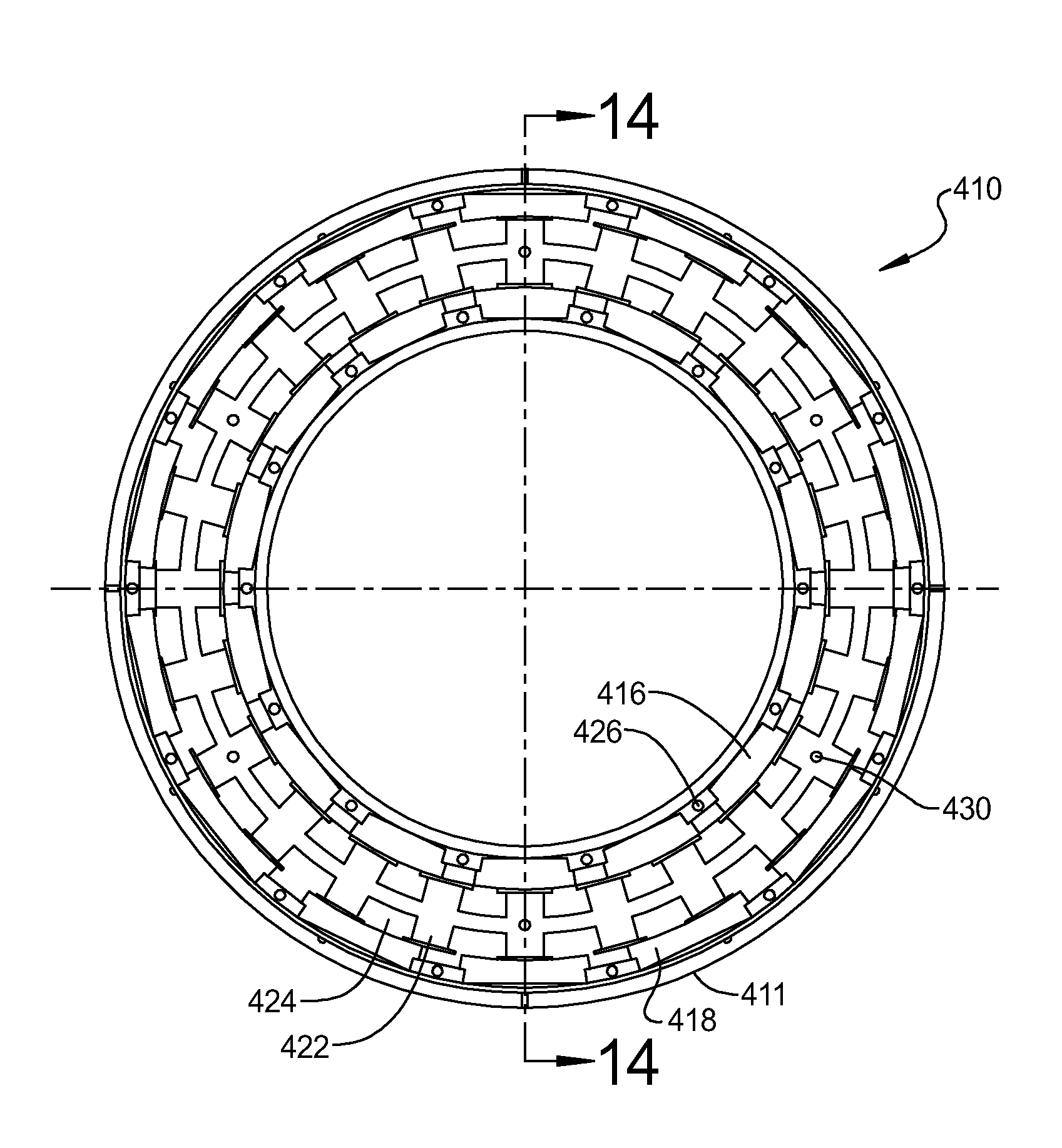 Motor/generator structure