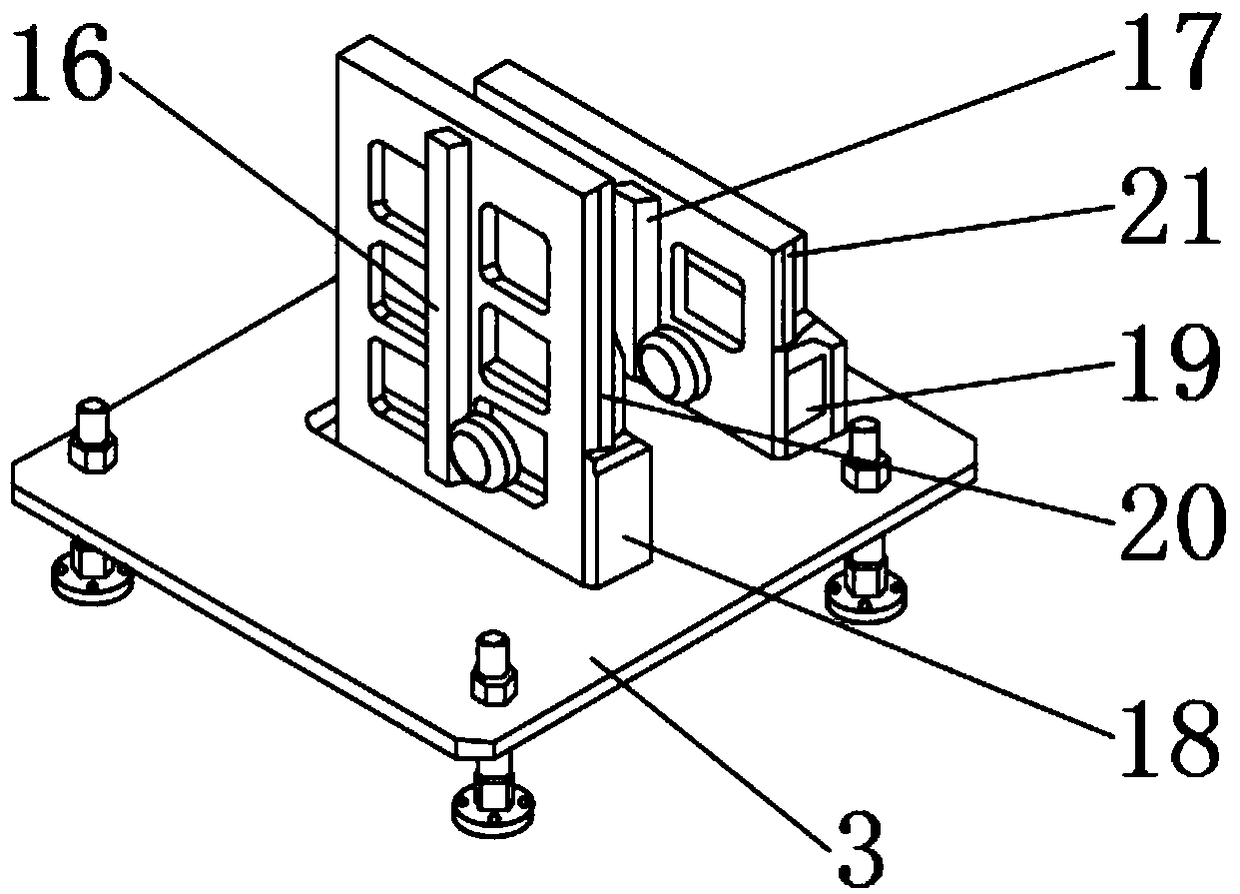 Bending following material support device