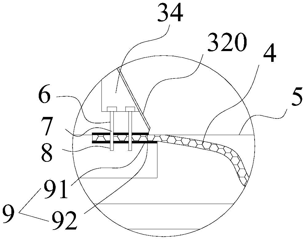 Inflatable hole sealing device for drilling and slip casting and using method thereof