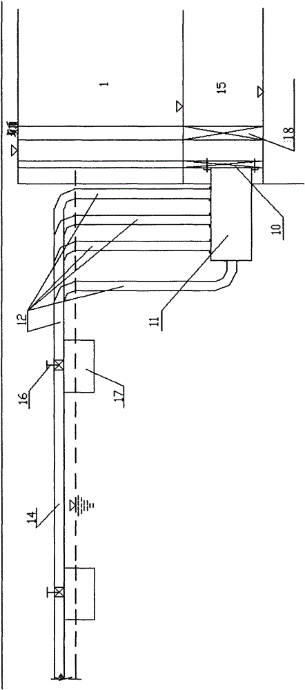 A silt reduction system for sandy river reservoirs