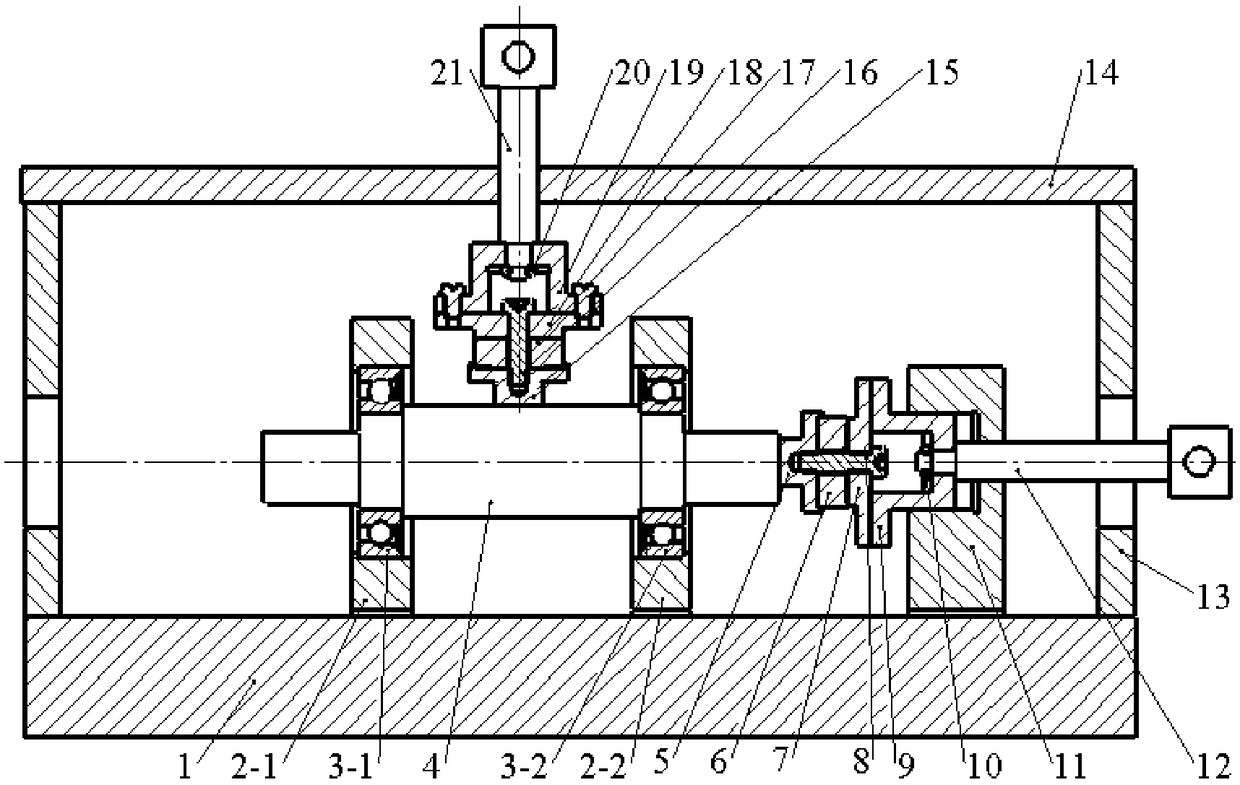 Device and method for measuring static characteristics of joint of rolling bearings