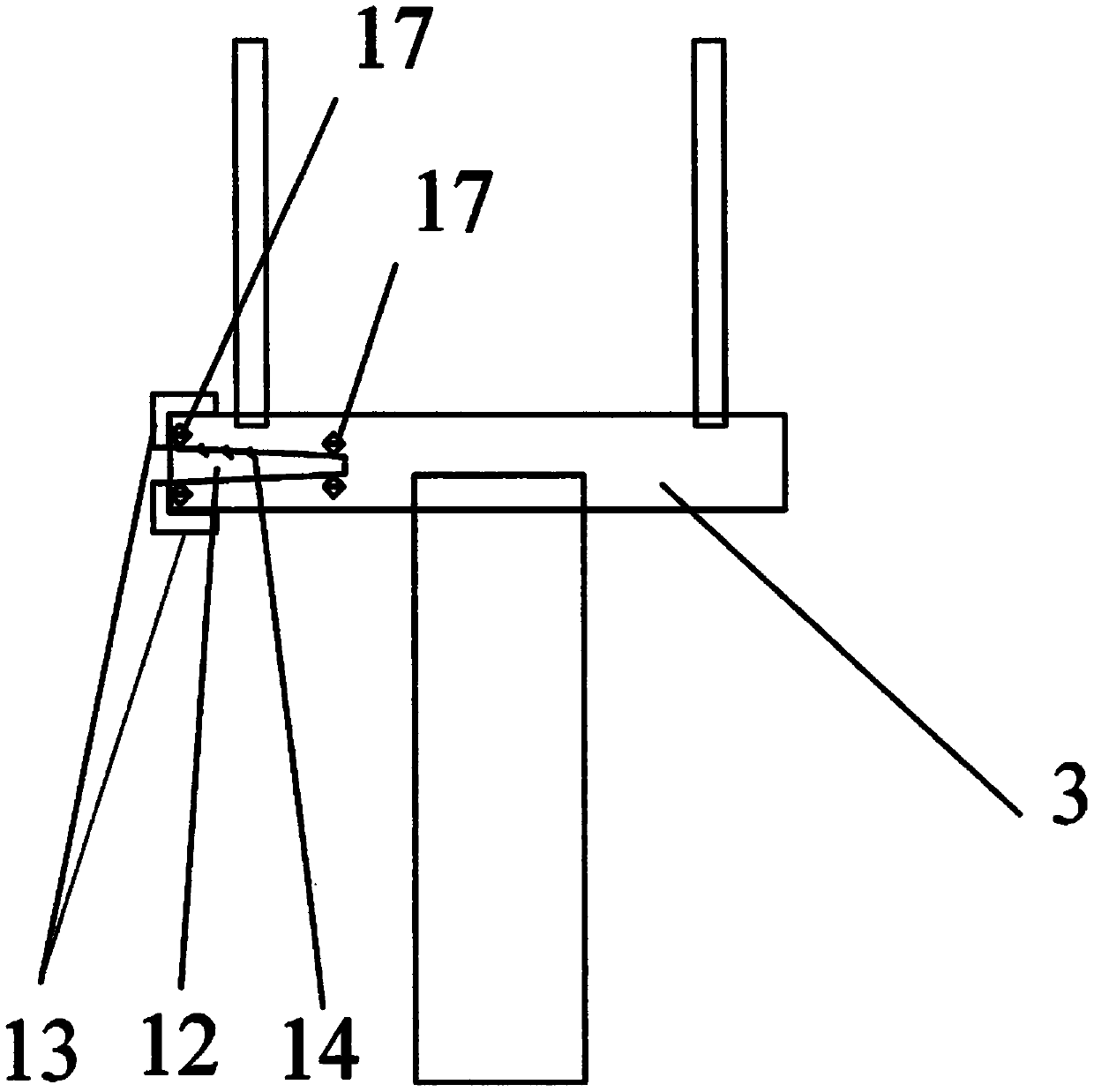 Evacuation platform terminal and station platform gangway foot plate device for rail traffic elevated line