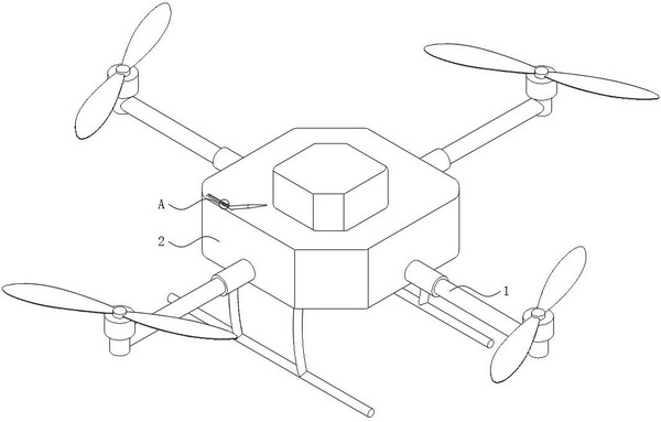 Antenna for communication of plant protection unmanned aerial vehicle