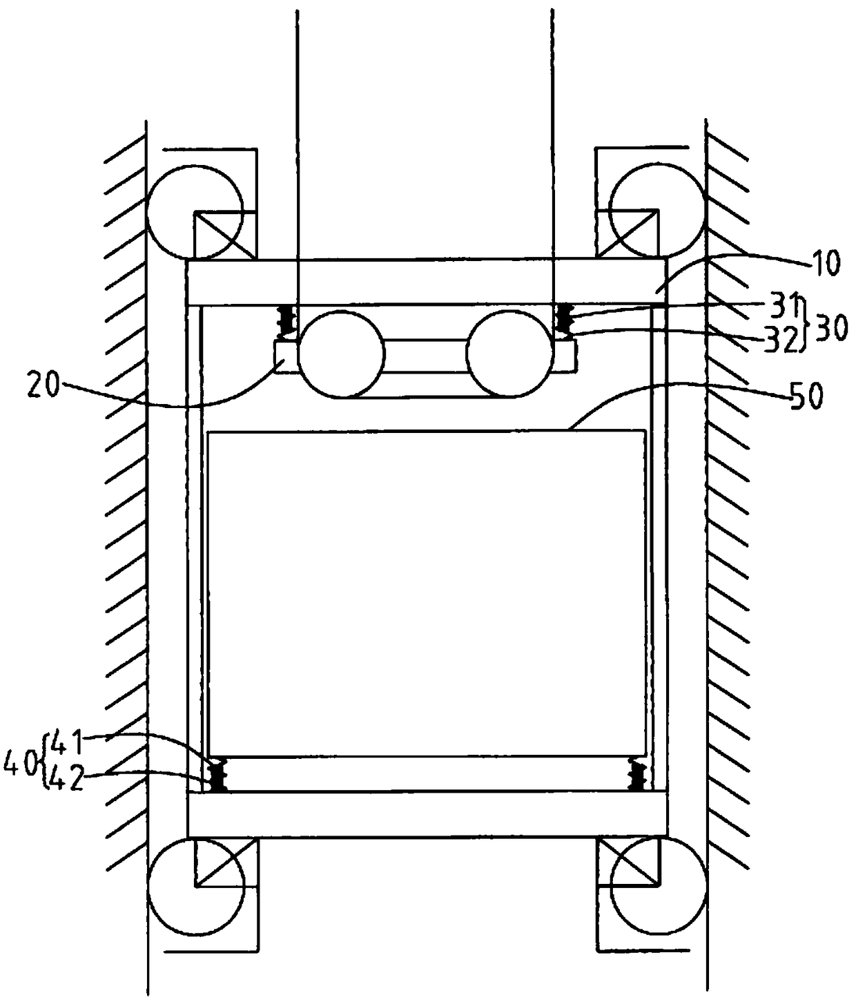 Damping method used for lift car