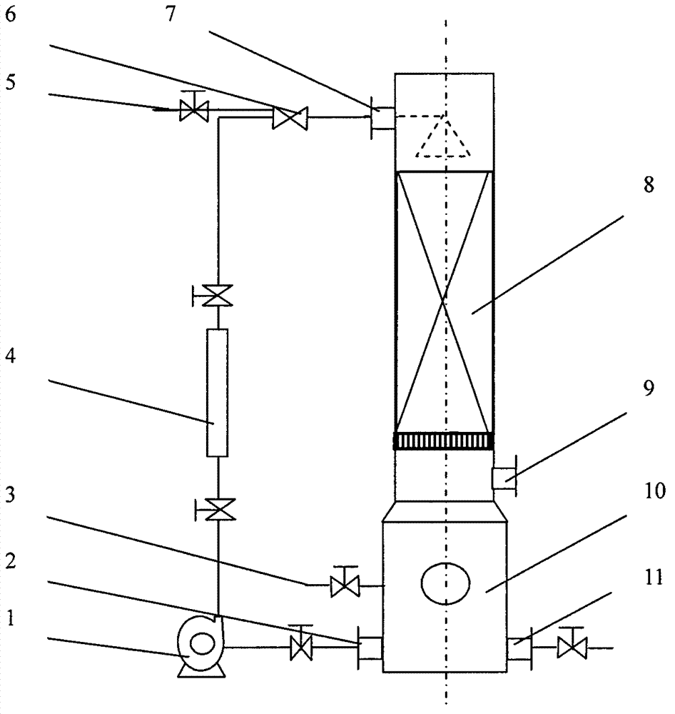 Method and device for absorbing and purifying harmful gas through electrochemical oxidation