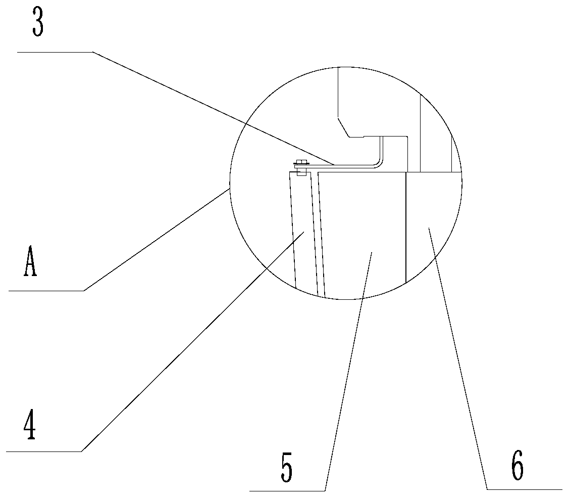 Inclined high platform door