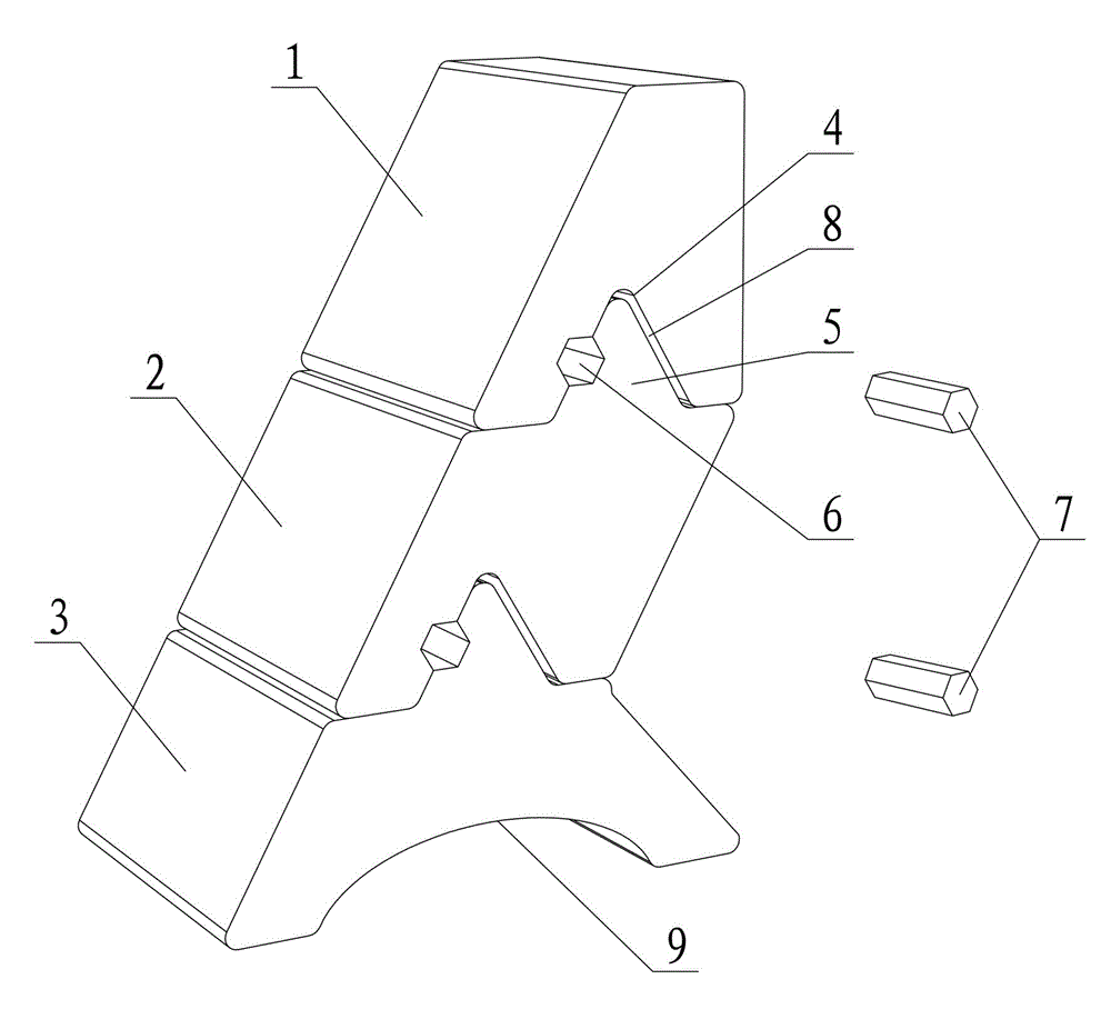 Wall body formed by modular latch locking type permeable blocks