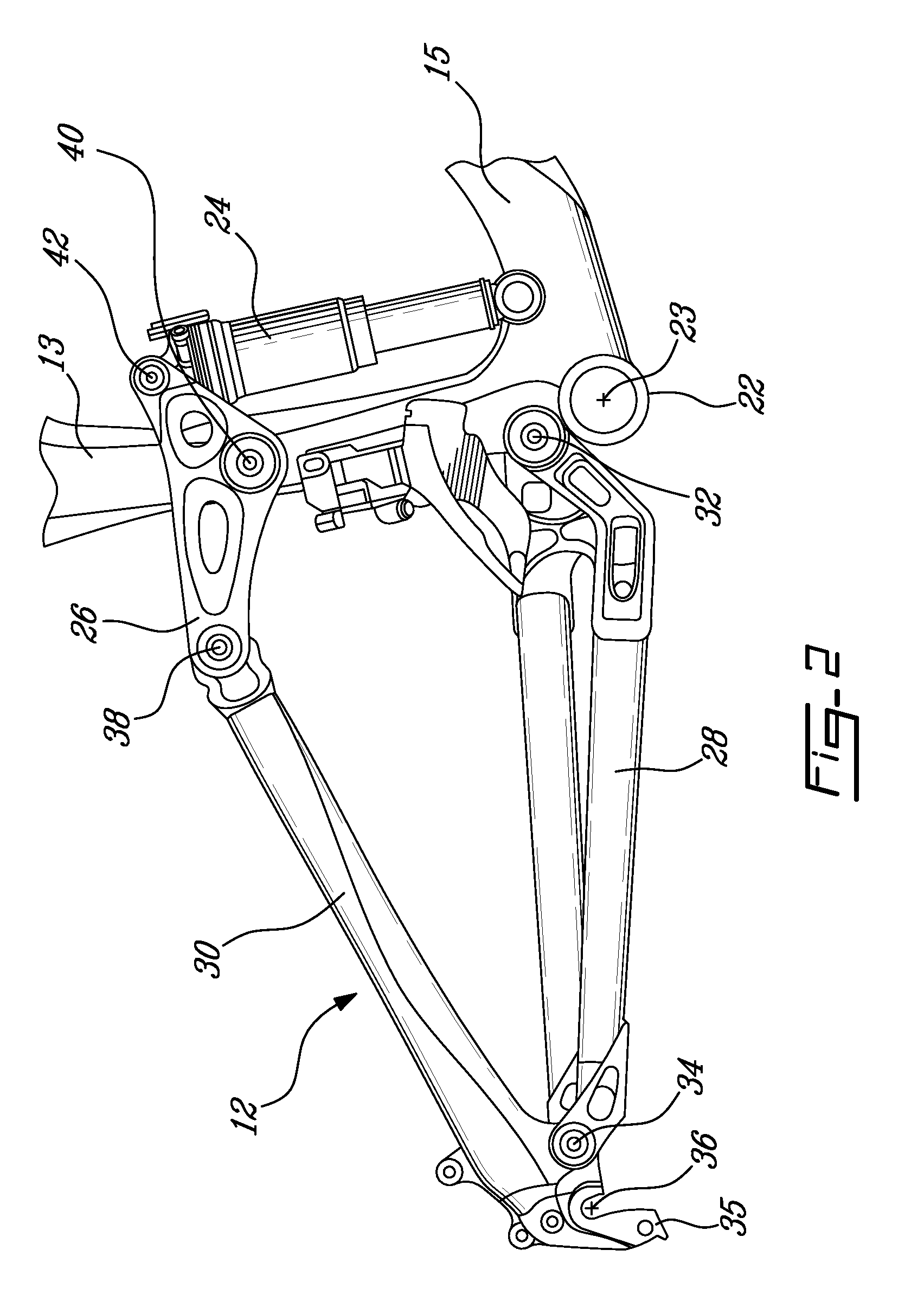 Mountain bicycle having improved frame geometry