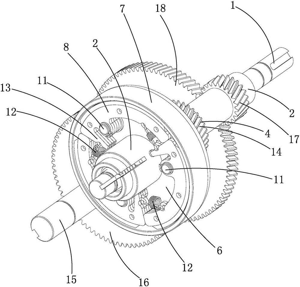 Transmission with torque control mechanism