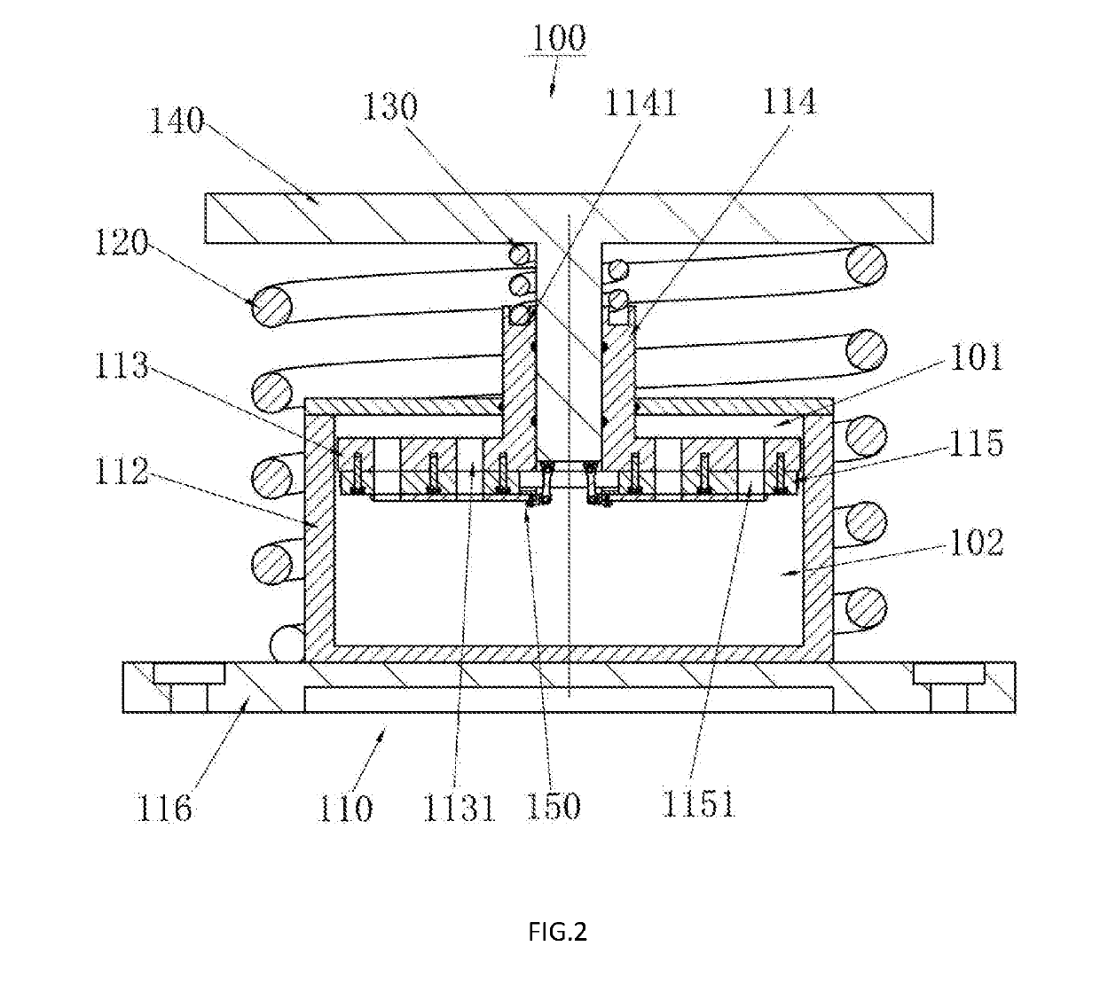 Adaptive vibration isolator