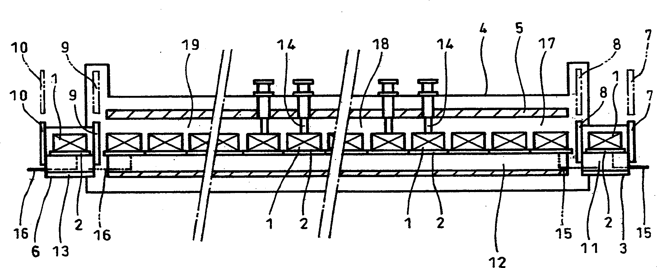 Continuous firing furnace and its use method