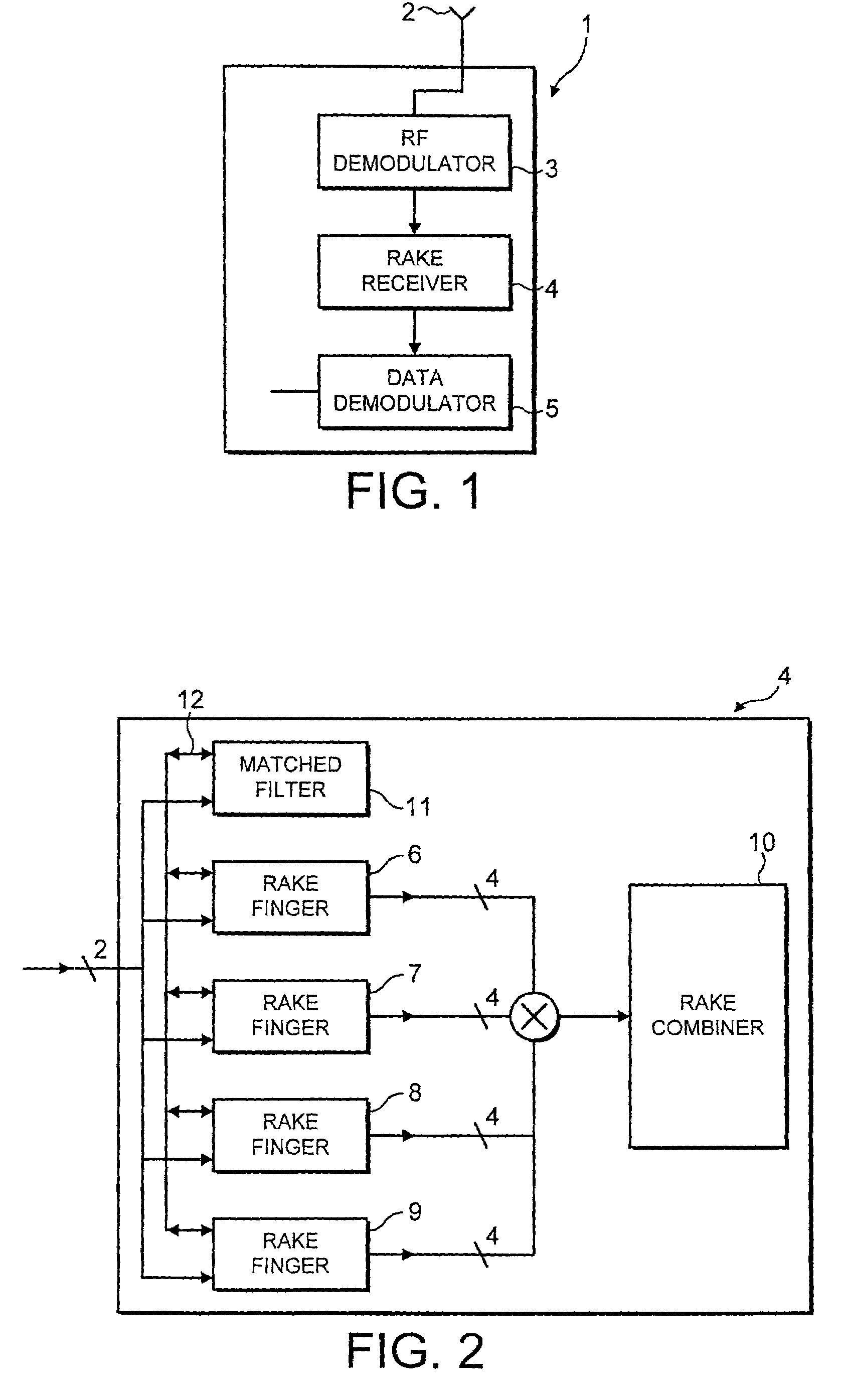 Rake combiner for a CDMA rake receiver