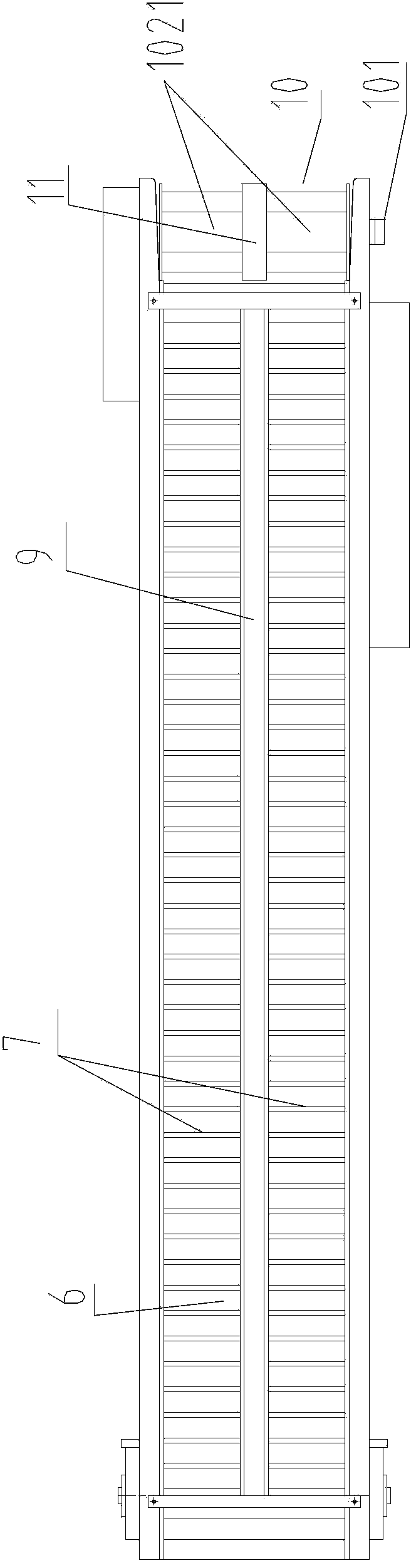 Single-row sorting machine for rhizome materials