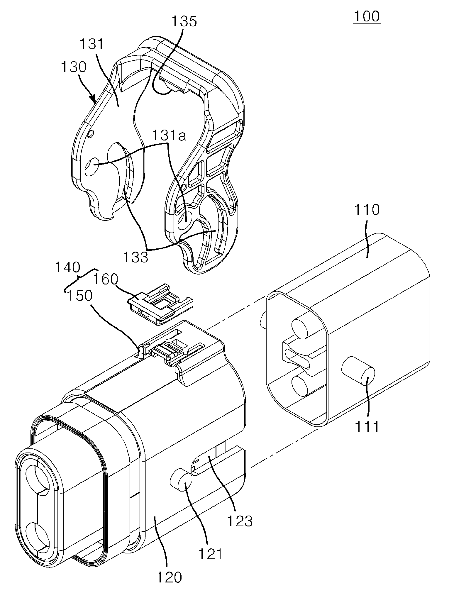 Connector for vehicle