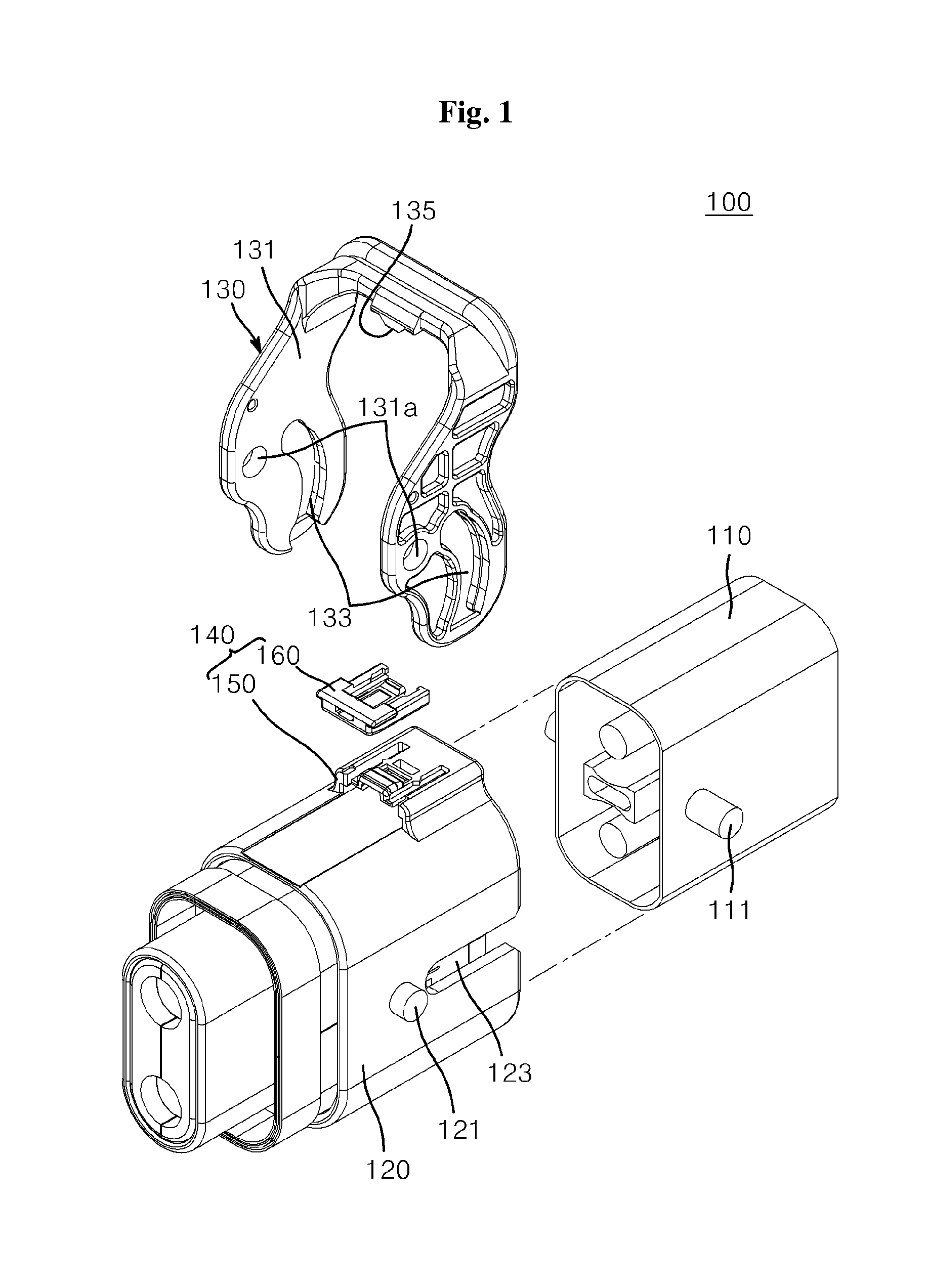 Connector for vehicle