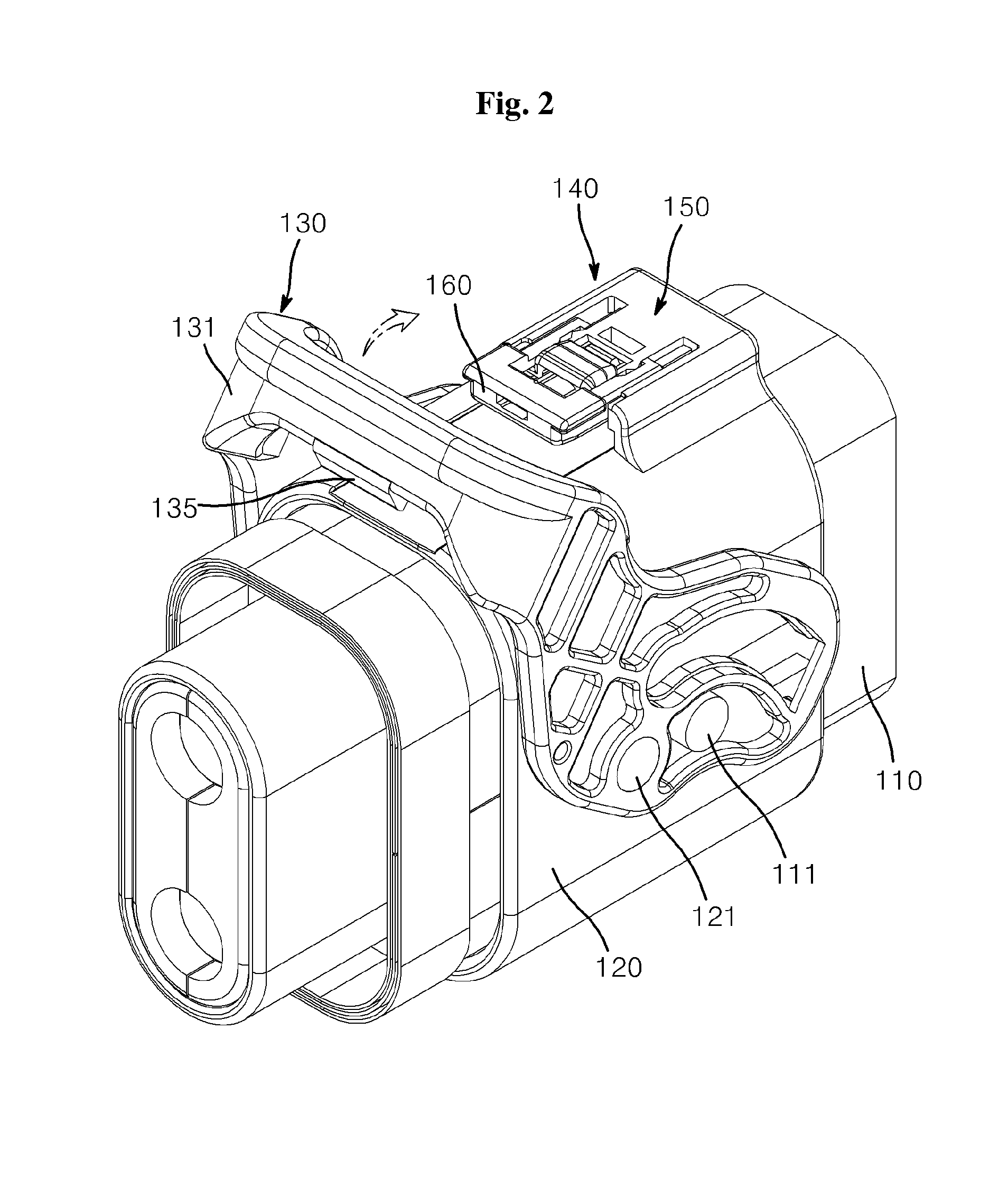 Connector for vehicle