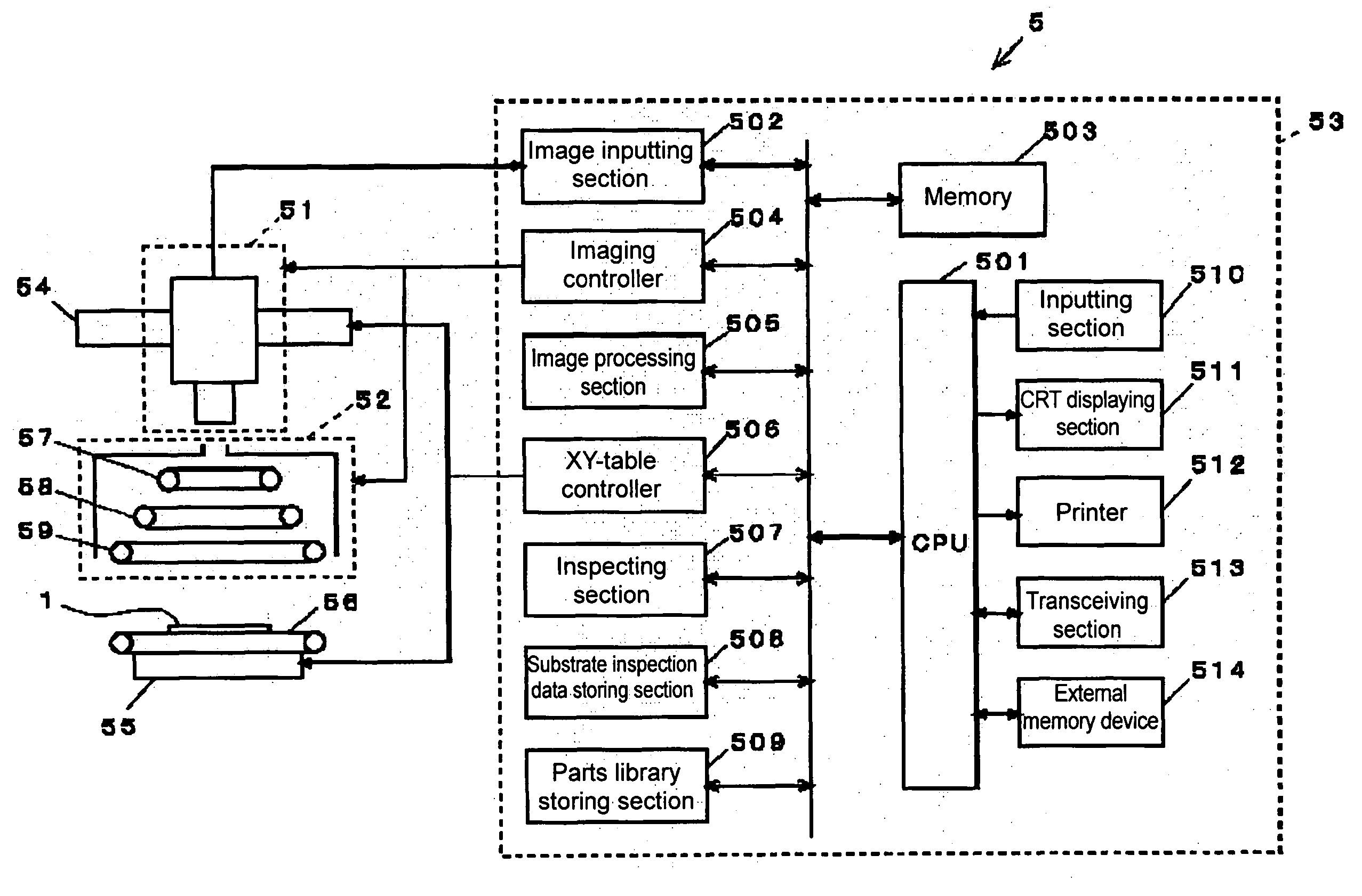 Mounting-error inspecting method and substrate inspecting apparatus using the method