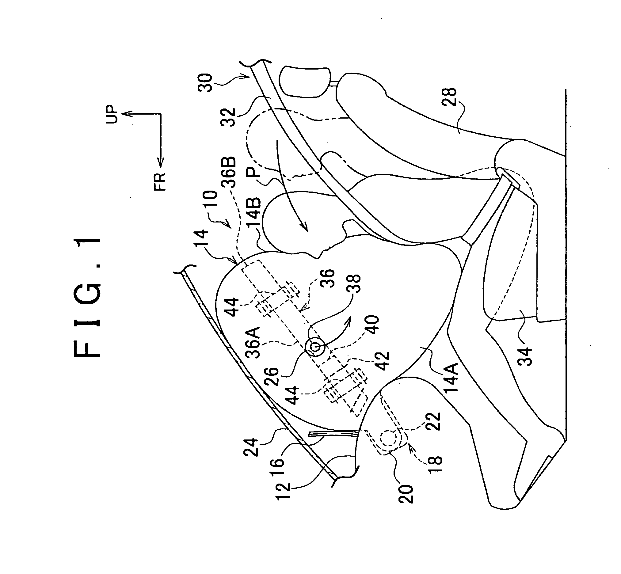 Vehicle airbag device