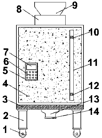 Raw material melting device for dust-free PE bag production